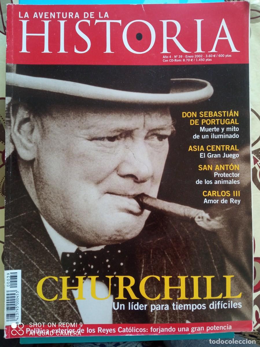 Coleccionismo de Revistas y Peri&oacute;dicos: Aventura de la Historia. A&ntilde;o 4. N&uacute;mero 39. Churchill; un l&iacute;der para tiempos dif&iacute;ciles.*Sin CD-Room*A
