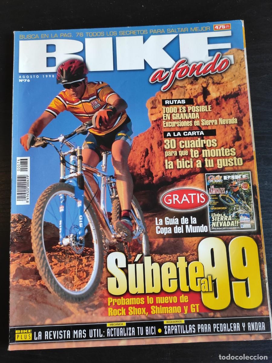Coleccionismo de Revistas y Peri&oacute;dicos: BIKE A FONDO. N&ordm; 76. A&Ntilde;O 1998. UNA PEUGEOT ESPECIAL, ESPACIAL. EL DESFILE DE LA FAMILIA GIANT.. LEER