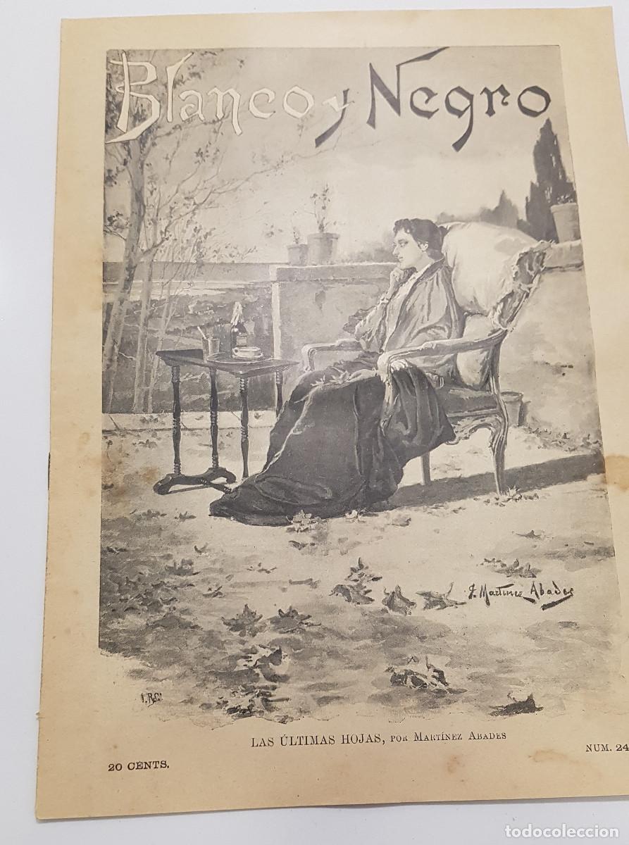 Collezionismo di Riviste e Giornali: REVISTA BLANCO Y NEGRO 1895. AGUSTIN QUEROL. ESCENA GUERRA CUBA. ESTRENO VAYA USTED CON DIOS AMIGO