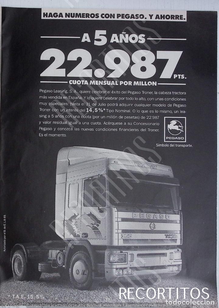 Coleccionismo de revistas y peri&oacute;dicos: PEGASO CAMION ANUNCIO PUBLICIDAD