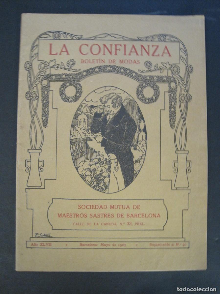 Collection Magazines and Newspapers: BOLETIN DE MODAS LA CONFIANZA-A&Ntilde;O 1923-NUMERO 90-REVISTA DE MODA Y SASTRERIA-VER FOTOS-(V-24.169)