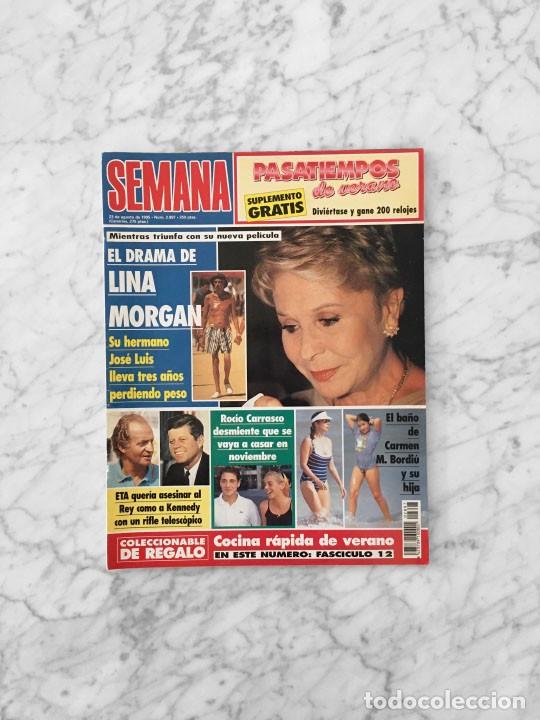 Coleccionismo de Revistas y Peri&oacute;dicos: SEMANA - 1995 LINA MORGAN, ROCIO CARRASCO, ESTHER ARROYO, JAIME DE MORA, MABEL LOZANO, MARTA SANCHEZ