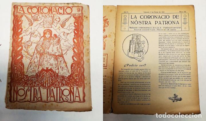 Collezionismo di Riviste e Giornali: ANTIGUA REVISTA : LA CORONACI&Oacute; DE LA NOSTRA PATRONA VALENCIA N&ordm;XII . VALENCIA 17 FEBRER 1923