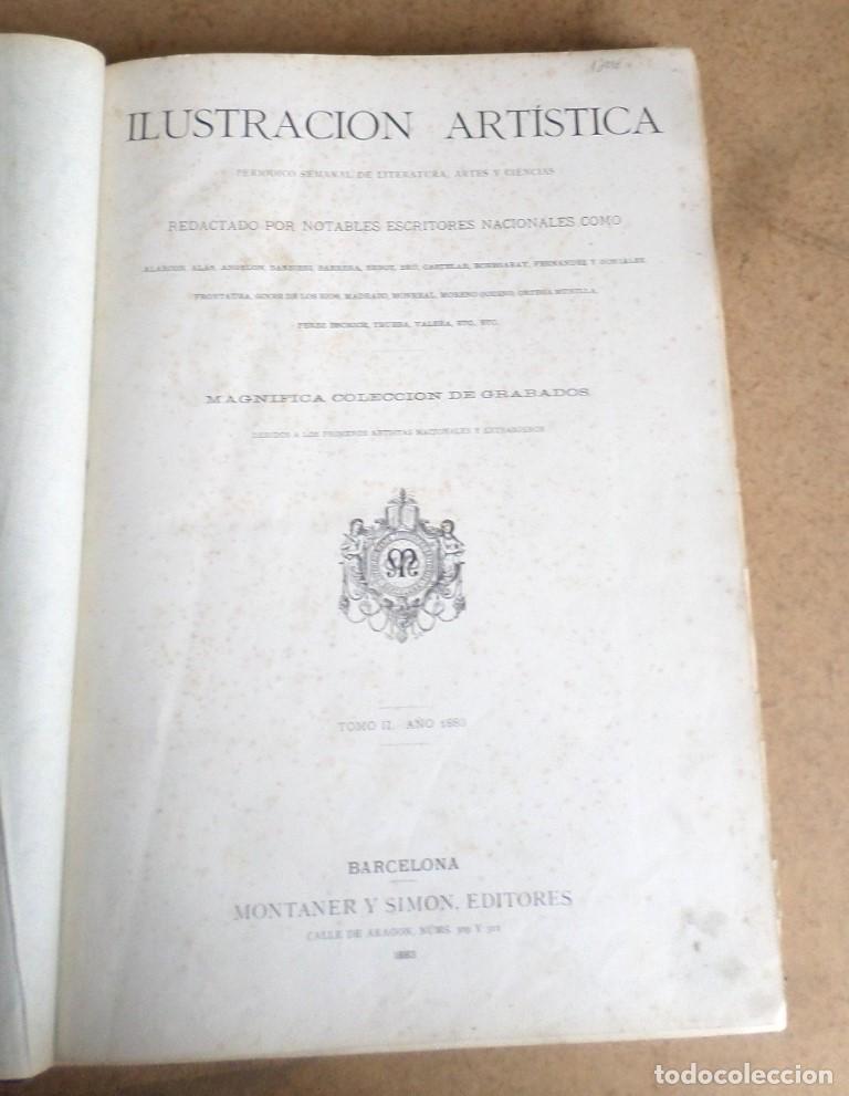 Coleccionismo de Revistas y Peri&oacute;dicos: Ilustraci&oacute;n art&iacute;stica Tomo II &ndash; 1883 A&ntilde;o completo