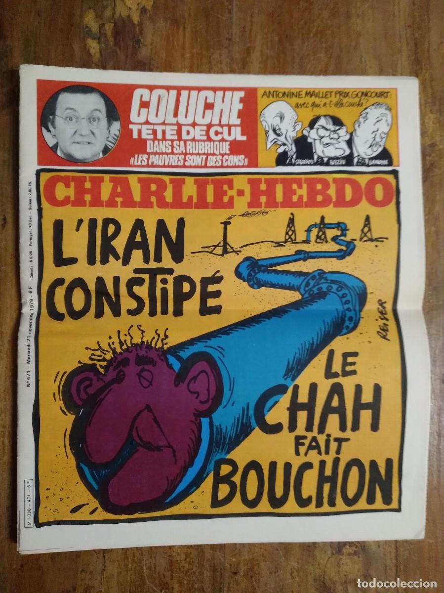 Coleccionismo de revistas y peri&oacute;dicos: Charlie Hebdo N&deg;471 L'Iran Constipe Revista Periodico en Frances