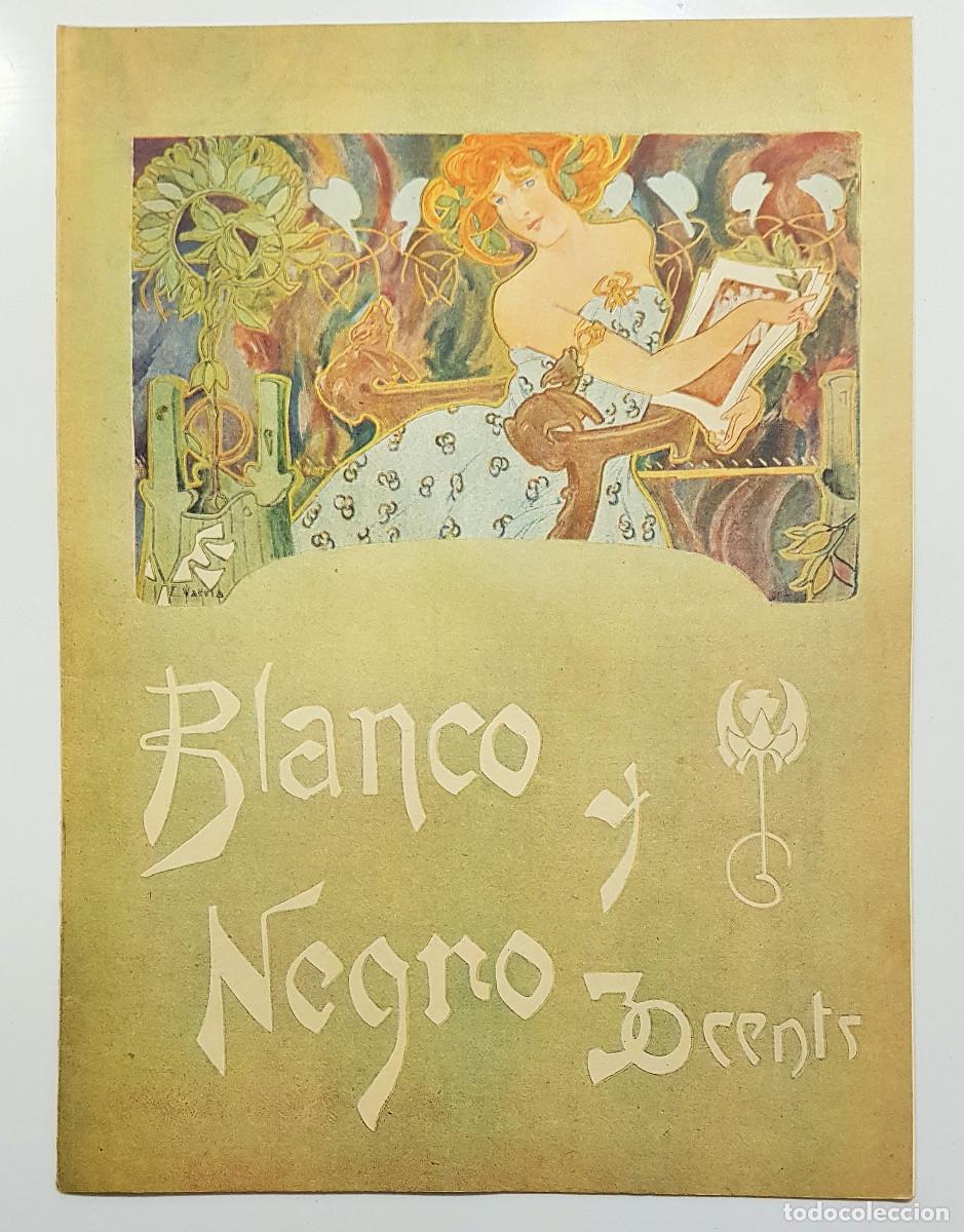 Sammeln von Zeitschriften und Zeitungen: REVISTA BLANCO Y NEGRO 1902. VARELA. MALAGA PLAYA PEDREGALEJO FLORIDO. MADRID RINCONES LAS VENTAS