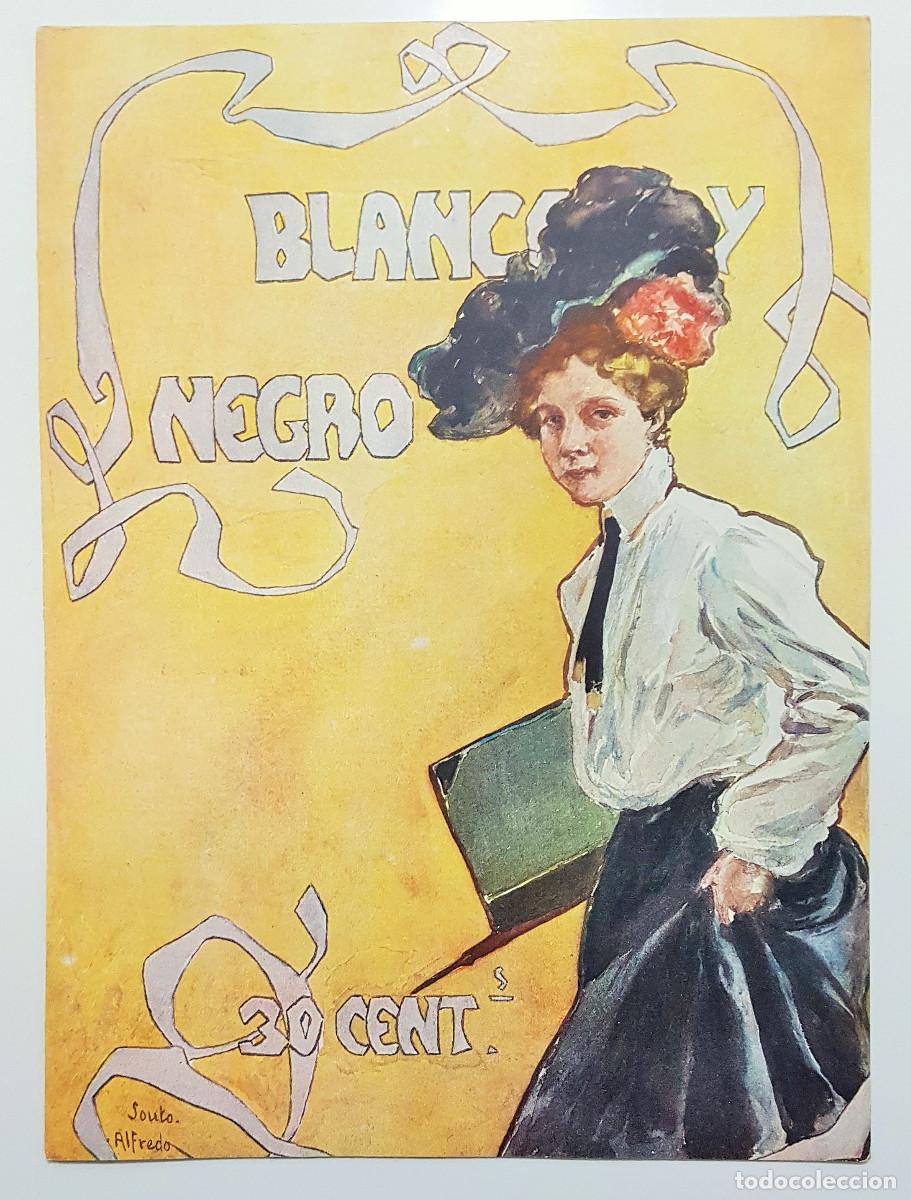 Coleccionismo de revistas y peri&oacute;dicos: REVISTA BLANCO Y NEGRO 1902. ALFREDO SOUTO. SANTOS DUMONT. CARLOS VAZQUEZ. FERROCARRILES MZA