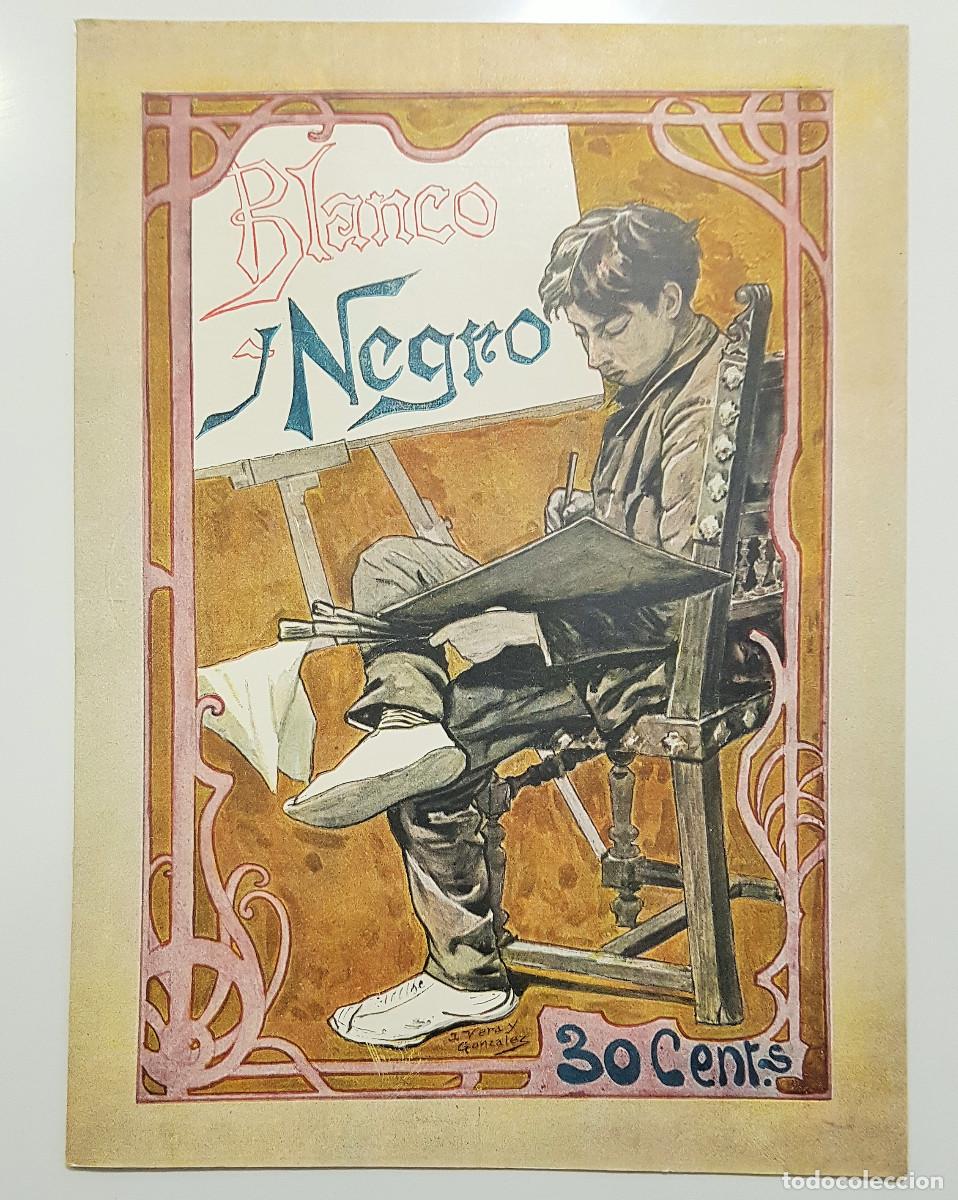 Collectionnisme de Revues et Journaux: REVISTA BLANCO Y NEGRO 1902. VERA GONZALEZ. MU&Ntilde;OZ LUCENA. MUERTE REY FRANCISCO DE ASIS. REALISMO ART