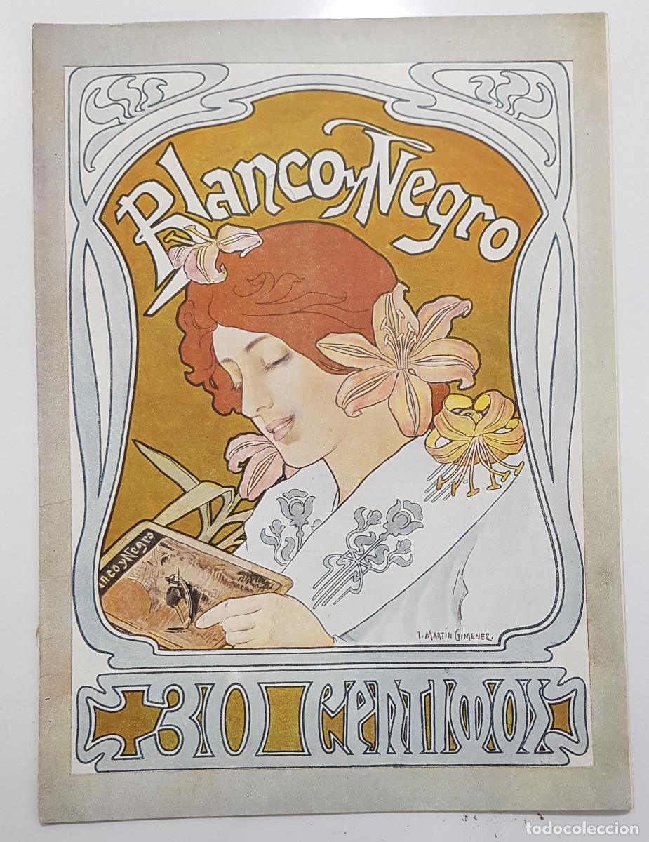Collectionnisme de Revues et Journaux: REVISTA BLANCO Y NEGRO 1902. ALFONSO XIII EN MADRID ILUMINADO. CORDOBA COMPRADORES NARANJAS