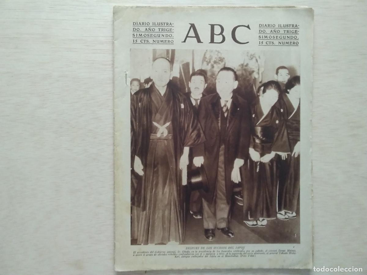 Coleccionismo de Revistas y Peri&oacute;dicos: ANTIGUO PERI&Oacute;DICO ABC 28 MARZO 1936