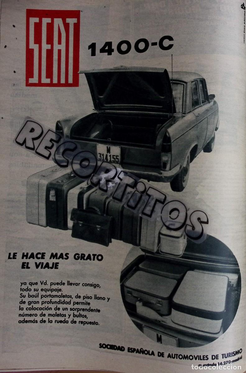 Coleccionismo de revistas y peri&oacute;dicos: SEAT 1400 C anuncio publicidad