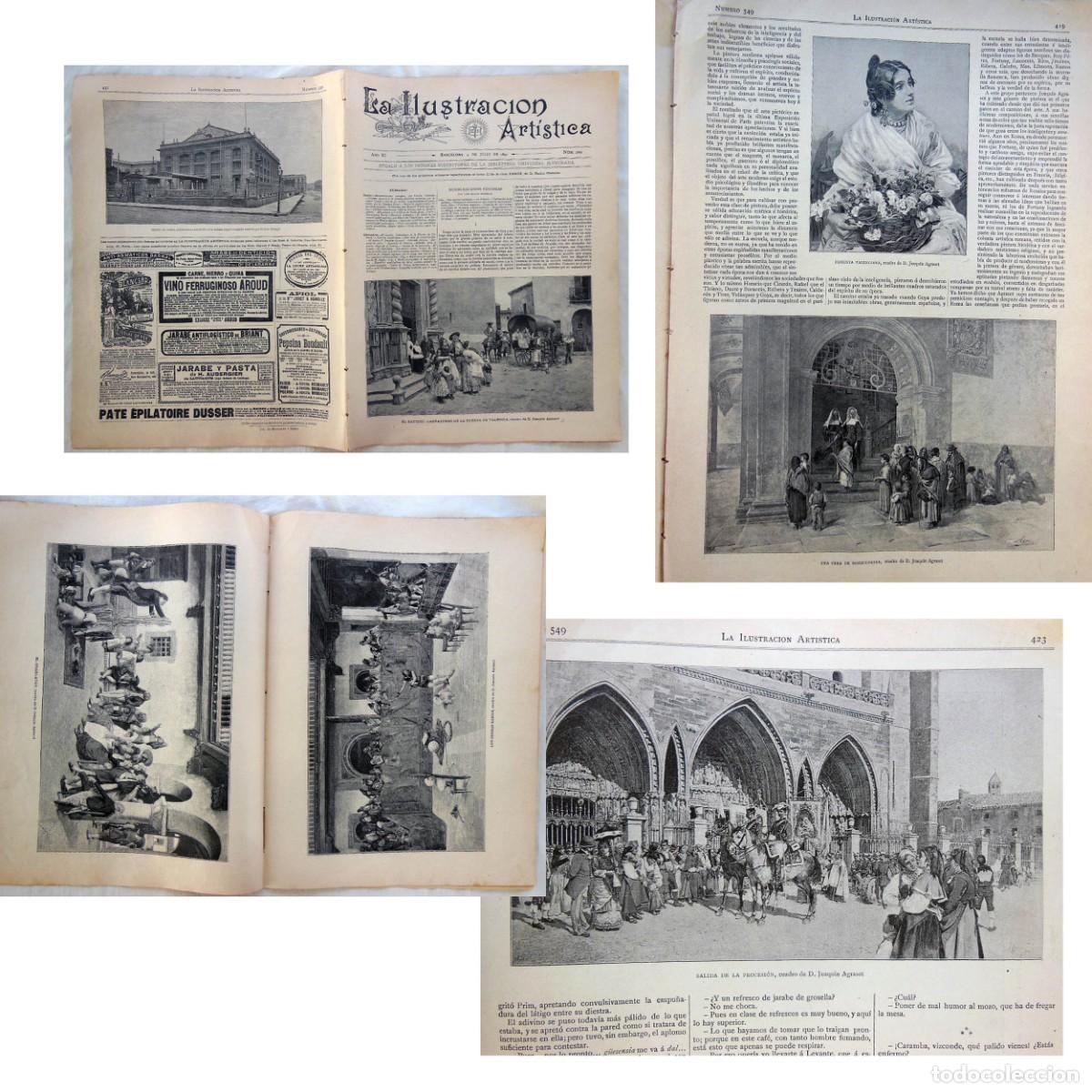 Collezionismo di Riviste e Giornali: LA ILUSTRACI&Oacute;N ART&Iacute;STICA. N&uacute;m 549. 4 julio 1892. E Castelar, Valencia J Agrasot, prestidigitador