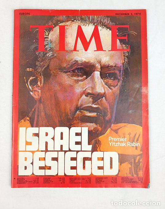 Coleccionismo de Revistas y Peri&oacute;dicos: Israel Besieged. Premier Yitzhak Rabin. Time Dec 2, 1974