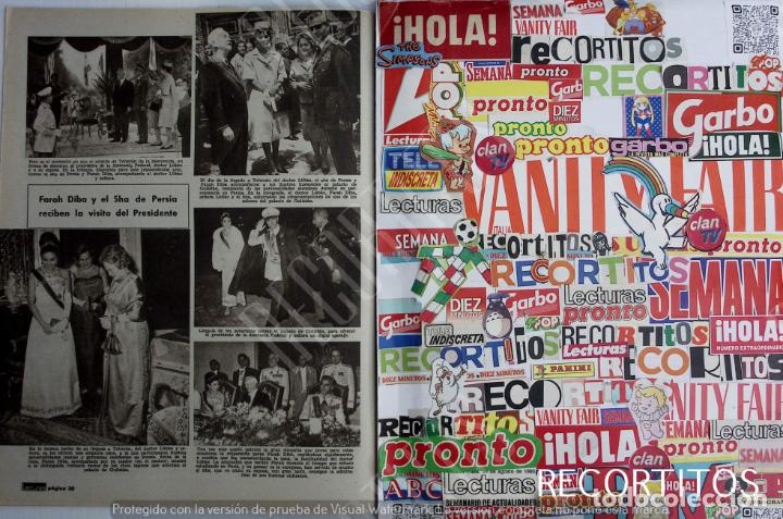 Sammeln von Zeitschriften und Zeitungen: farah diba el sha de persia doctor lubke de alemania