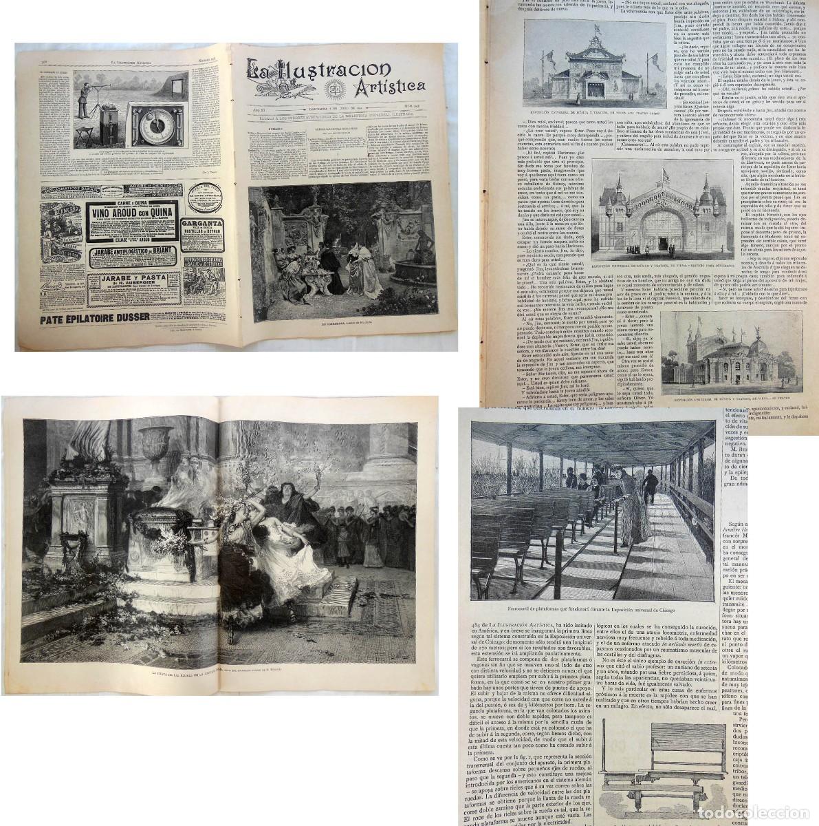 Collezionismo di Riviste e Giornali: LA ILUSTRACI&Oacute;N ART&Iacute;STICA. N&uacute;m 545. 6 junio 1892. Murmuraciones europeas por E Castelar; Sevilla