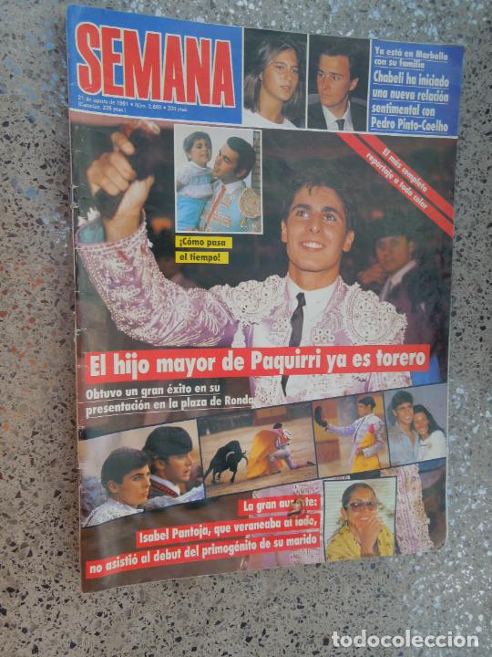 Coleccionismo de Revistas y Peri&oacute;dicos: SEMANA REVISTA N&ordm; 2688- 21-08-1991- EL HIJO MAYOR DE PAQUIRRI - CHABELI - ISABEL PANTOJA