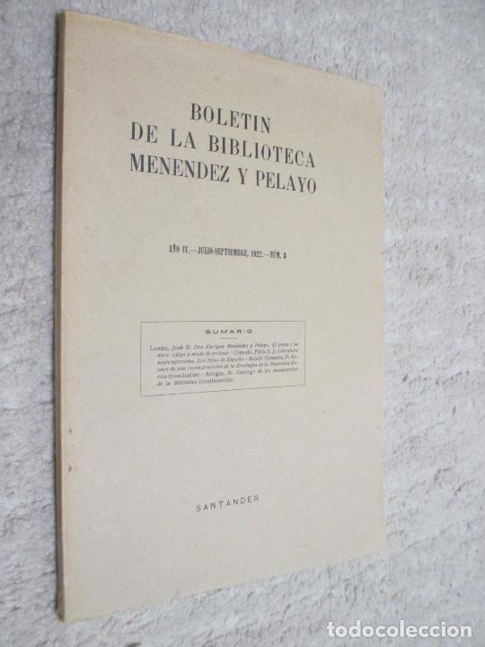 Coleccionismo de Revistas y Peri&oacute;dicos: Boletin de la Biblioteca Men&eacute;ndez Pelayo, a&ntilde;o 4, n&ordm; 3, 1922 Civilizaciones prehist&oacute;ricas y etnolog&iacute;a
