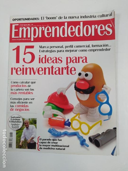Collection Magazines and Newspapers: REVISTA EMPRENDEDORES. N&ordm; 167. AGOSTO 2011. 15 IDEAS PARA REINVENTARTE. TDKR60