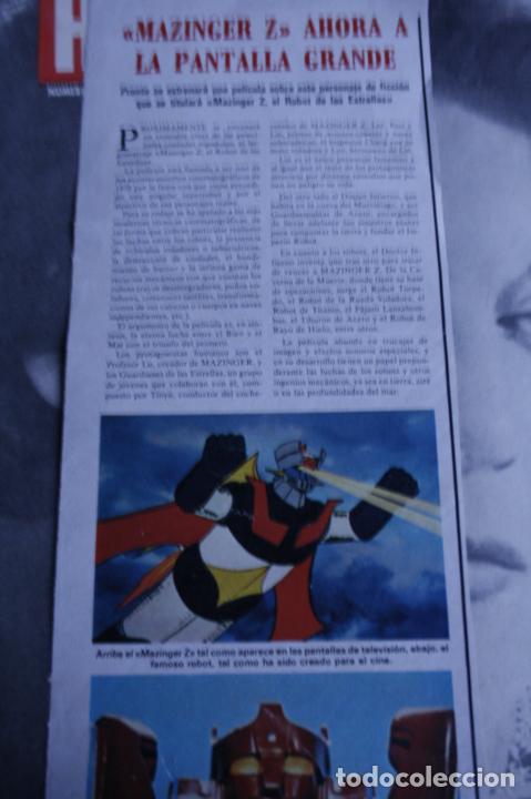 Coleccionismo de Revistas y Peri&oacute;dicos: RECORTE REVISTA MAZINGER Z