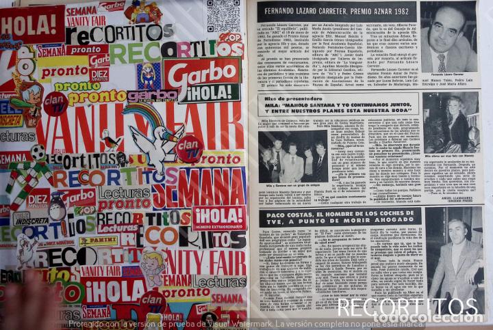 Collectionnisme de Revues et Journaux: mila ximenez manolo santana paco costas fernando lazaro carreter premio aznar