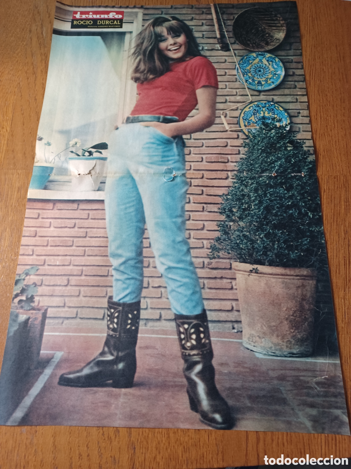 Coleccionismo de Revistas y Peri&oacute;dicos: POSTER DE ROCIO DURCAL A&Ntilde;O 1965 52 X 33 CM