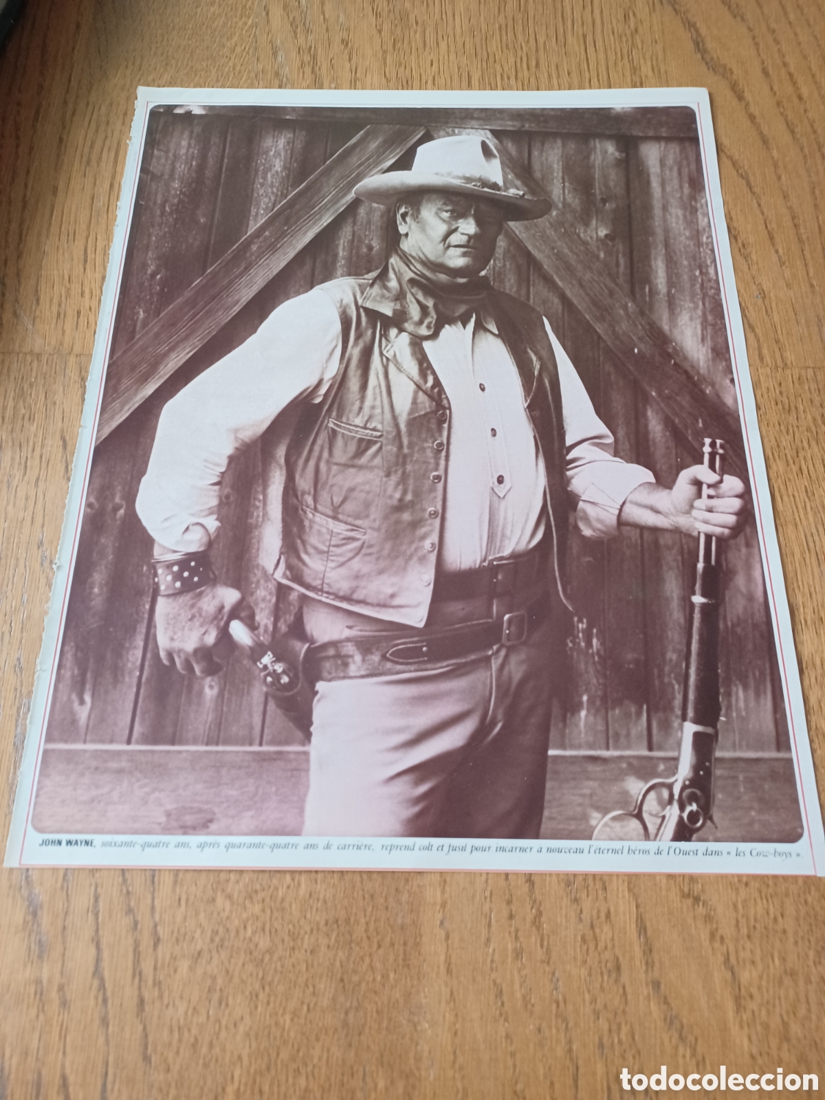 Collectionnisme de Revues et Journaux: JOHN WAYNE . PAGINA REVISTA FRANCESA A&Ntilde;O 1972 33 x 26 cm