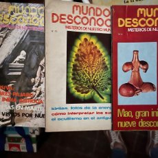 Coleccionismo de Revistas y Periódicos: LOTE 3 REVISTAS MUNDO DESCONOCIDO. 1977. NÚMEROS 6/8/13
