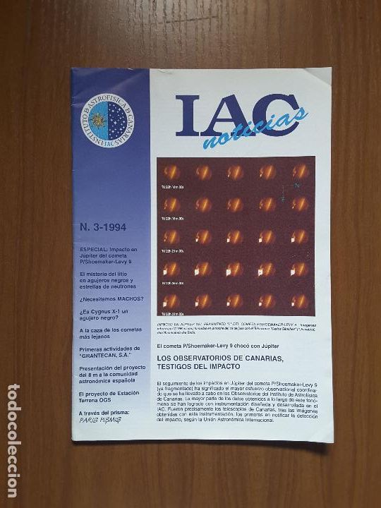 Collezionismo di Riviste e Giornali: IAC Noticias 3-1994. ASTRONOMIA