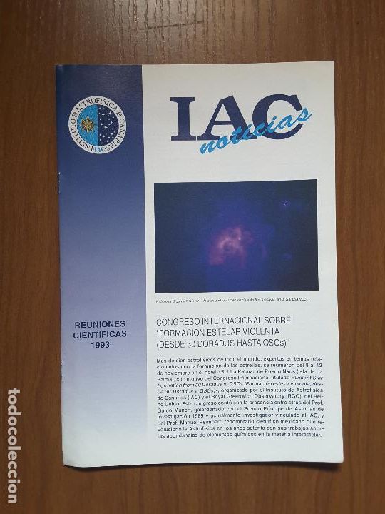Collezionismo di Riviste e Giornali: IAC Noticias Reuniones Cient&iacute;ficas 1993. ASTRONOMIA