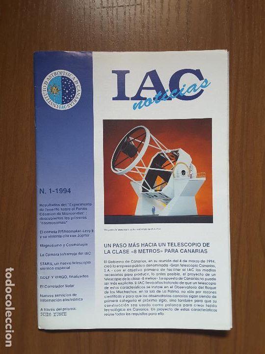 Collezionismo di Riviste e Giornali: IAC Noticias 1-1994. ASTRONOMIA