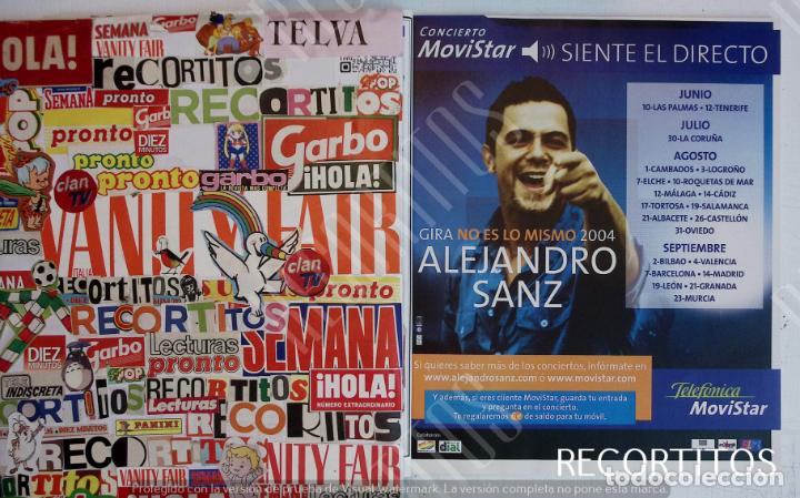 Coleccionismo de Revistas y Peri&oacute;dicos: alejandro sanz gira 2004 no es lo mismo telefonica movistar