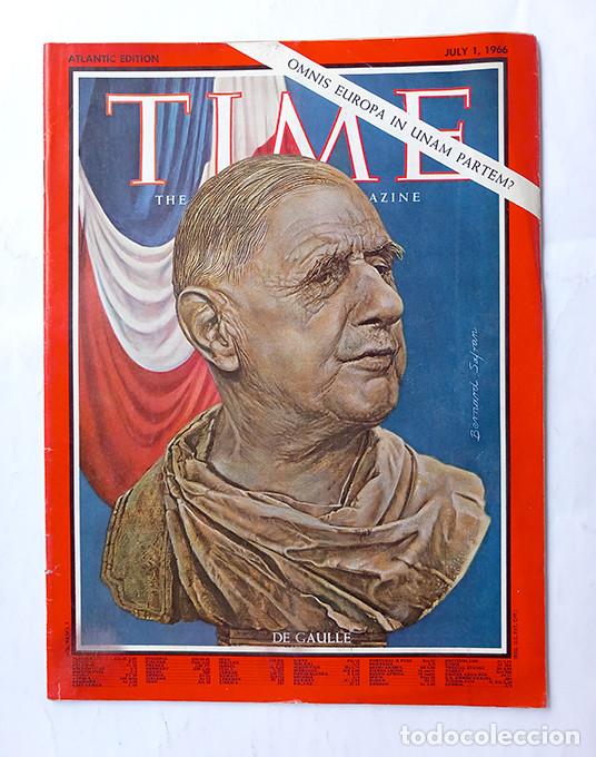 Collezionismo di Riviste e Giornali: Charles de Gaulle. Omnis Europa in Unam, Partem? Time July 1, 1966