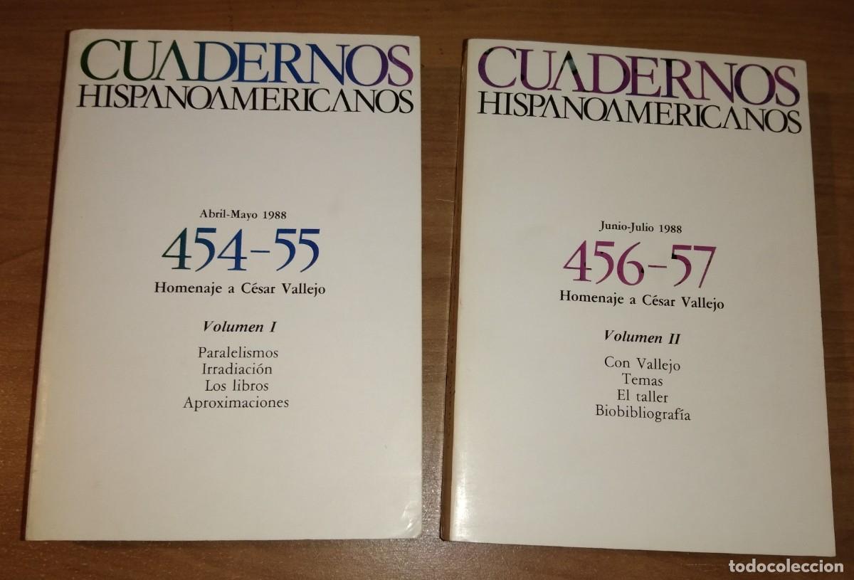 Sammeln von Zeitschriften und Zeitungen: CUADERNOS HISPANOAMERICANOS 454-455 Y 456-457 - HOMENAJE A C&Eacute;SAR VALLEJO