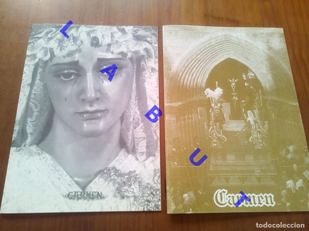 Coleccionismo de Revistas y Peri&oacute;dicos: DEL CARMEN HERMANDAD OMNIUM SANCTORUM BOLETIN 3 4 SEMANA SANTA DE SEVILLA PVP C/U G7
