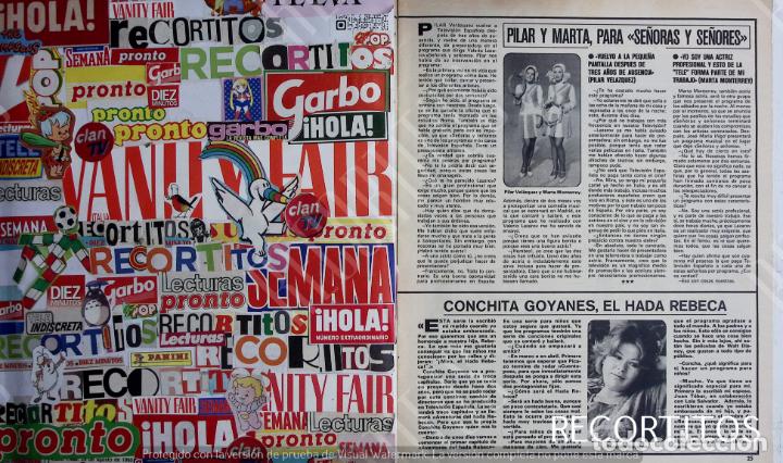 Coleccionismo de revistas y peri&oacute;dicos: PILAR VELAZQUEZ MARTA MONTERREY SE&Ntilde;ORAS Y SE&Ntilde;ORES CONCHITA GOYANES