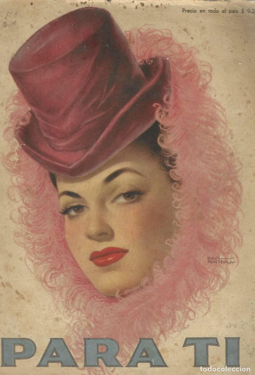 Collezionismo di Riviste e Giornali: PARA TI - BUENOS AIRES ,18 DE JUNIO DE 1946 - A&Ntilde;O 25 - N&ordm; 1258. EVA PER&Oacute;N,JORGE NEGRETE