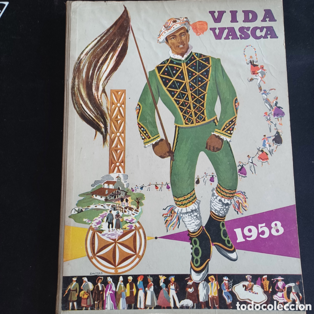 Coleccionismo de Revistas y Peri&oacute;dicos: VIDA VASCA- REVISTA REGIONAL ESPA&Ntilde;OLA- 1958-280 PAGINAS 34x24 CM