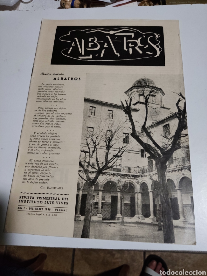 Coleccionismo de Revistas y Peri&oacute;dicos: Revista ALBATROS instituto Luis Vives Valencia 1960 n&uacute;mero 1