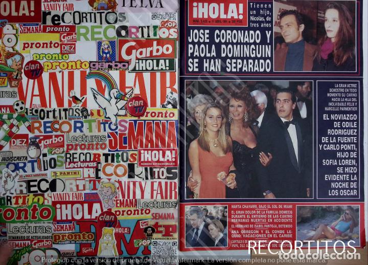 Coleccionismo de Revistas y Peri&oacute;dicos: recorte portada sofia loren jose coronado paola dominguin marta chavarri