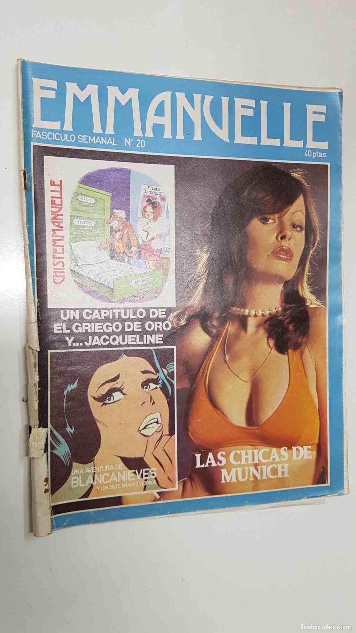 Coleccionismo de Revistas y Peri&oacute;dicos: Fasciculo Emmanuelle: num 20 - Las chicas de Munich. Una aventura de Blancanieves y los siete vi...