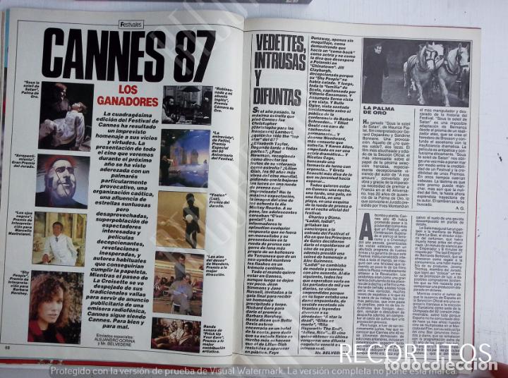 Colecionismo de Revistas e Jornais: CANNES 87 BARBARA HERSHEY MARCELLO MASTROIANNI