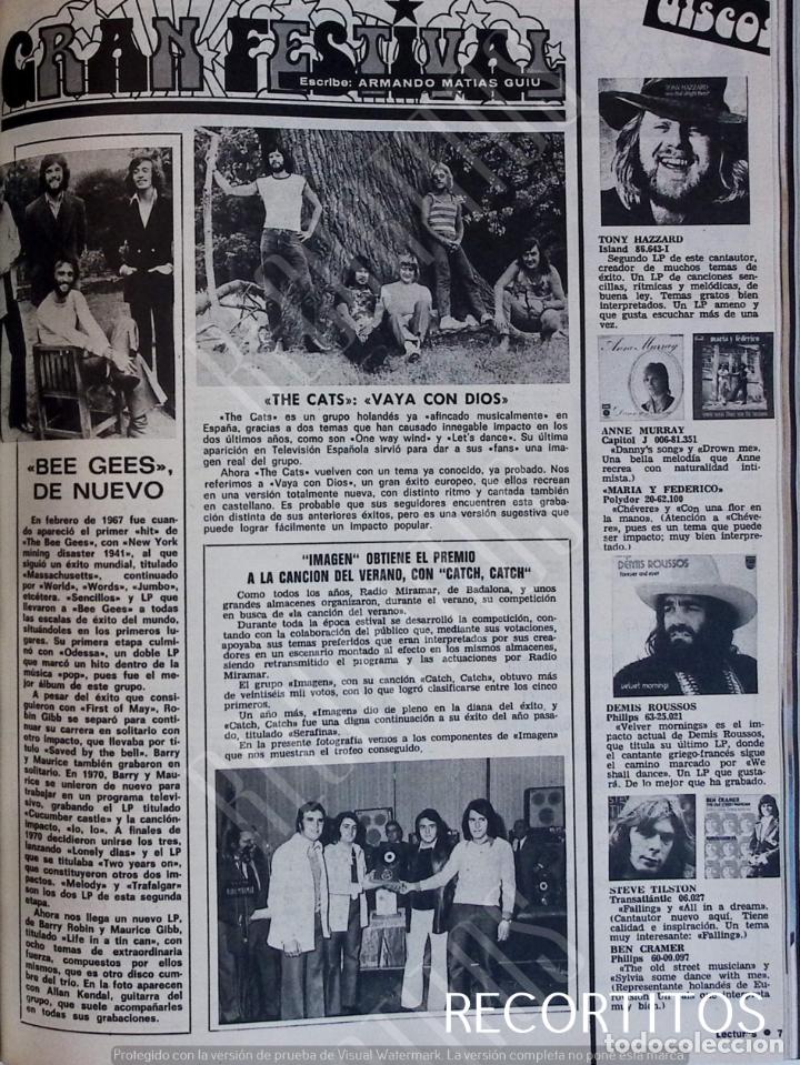 Coleccionismo de Revistas y Peri&oacute;dicos: DEMIS ROUSSOS BEE GEES THE CATS IMAGEN