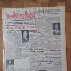 Coleccionismo de Revistas y Periódicos: MUNDO OBRERO 6 JUNIO 1938 . LUCHAR , APRENDER, TRABAJAR. LA LUCHA SE EXTIENDE A MARRUECOS