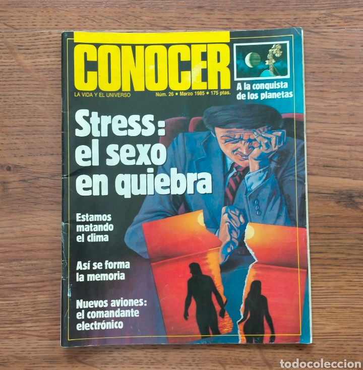 Coleccionismo de revistas y peri&oacute;dicos: Revista CONOCER La Vida y el Universo de 1985 N&deg; 26 Stress: El sexo en Quiebra