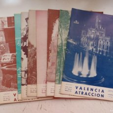 Coleccionismo de Revistas y Periódicos: VALENCIA ATRACCION, 11 ANTIGUAS REVISTAS, AÑO 1966 - VER FOTOS ADICIONALES