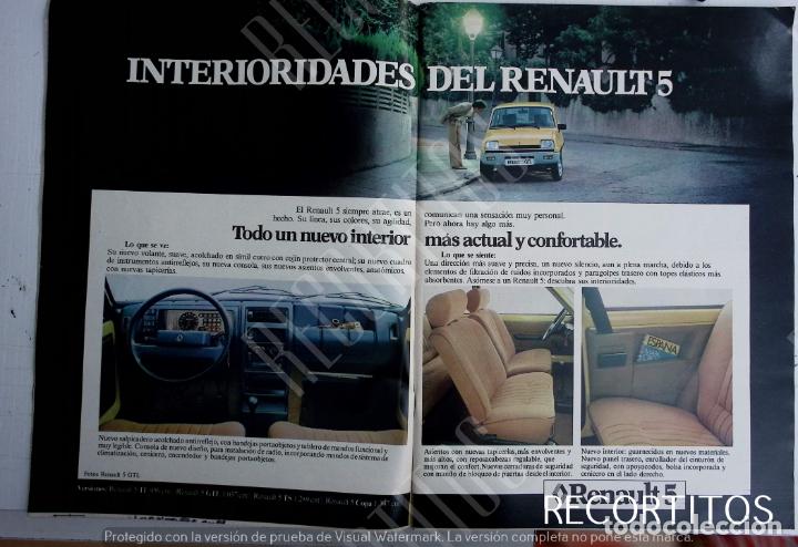 Coleccionismo de Revistas y Peri&oacute;dicos: RENAULT 5 ANUNCIO PUBLICIDAD