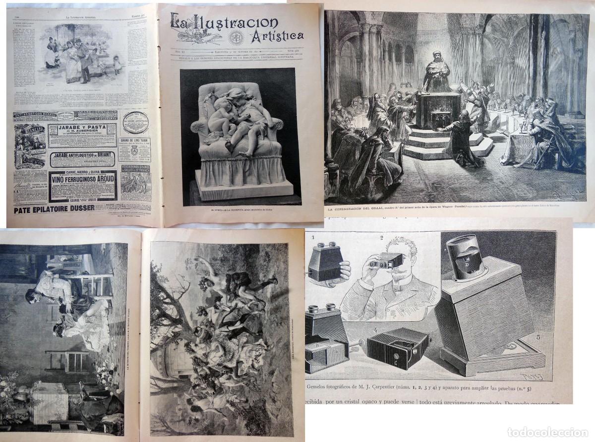Coleccionismo de revistas y peri&oacute;dicos: LA ILUSTRACI&Oacute;N ART&Iacute;STICA LA ILUSTRACI&Oacute;N ART&Iacute;STICA N&uacute;m 566, 31 octubre 1892. Motores hidr&aacute;ulicos