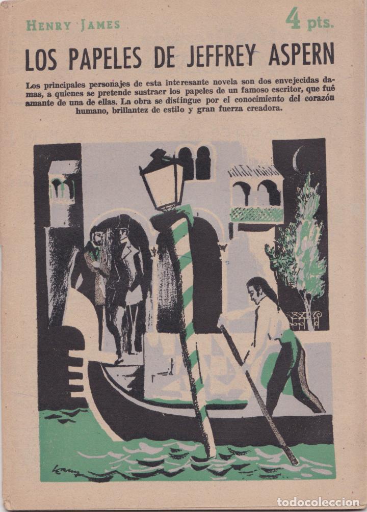 Coleccionismo de Revistas y Peri&oacute;dicos: LOS PAPELES DE JEFFREY ASPERN &ndash; HENRY JAMES &ndash; JULIO 1958