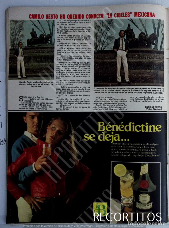 Coleccionismo de revistas y peri&oacute;dicos: CAMILO SESTO LA CIBELES MEXICANA