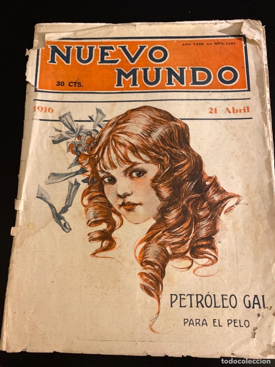 Coleccionismo de revistas y peri&oacute;dicos: Revista Nuevo Mundo a&ntilde;o 1916 n&uacute;mero 1163 completa p&oacute;ster central el Quijote fotografia